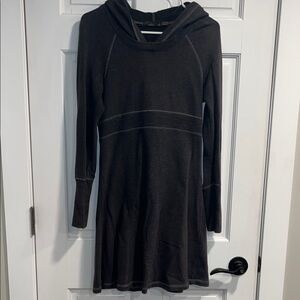 Prana Nanette Hooded Sweatshirt Dress 100% Organic Cotton Size XS